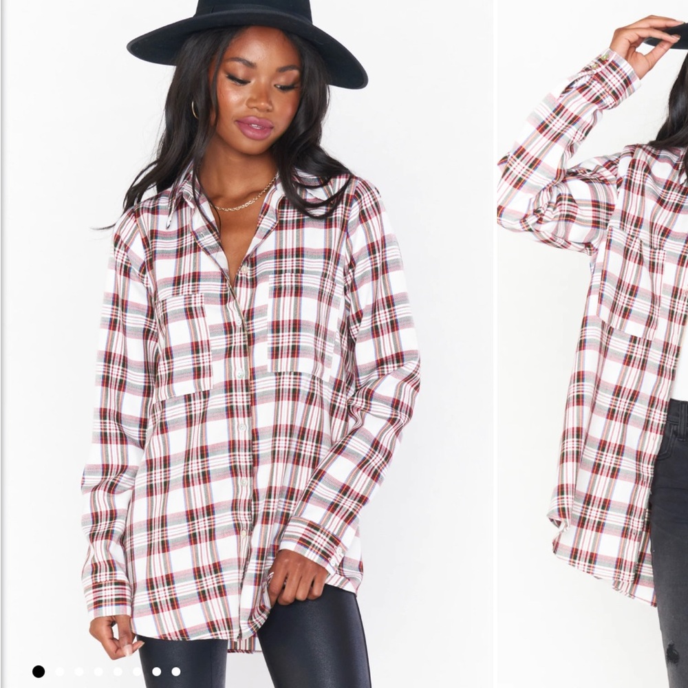 Show Me Your Mumu Plaid Shirt Large